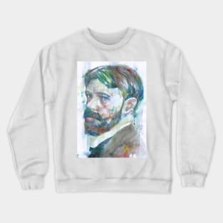 D. H. LAWRENCE watercolor portrait .1 Crewneck Sweatshirt